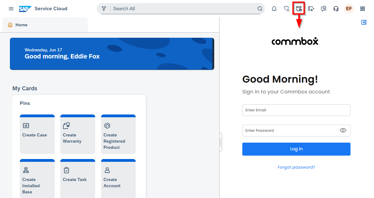 SAP with CommBox iFrame.png