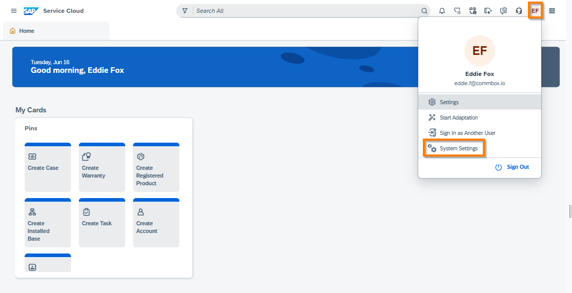 first screen in SAP - Eddie Fox.png