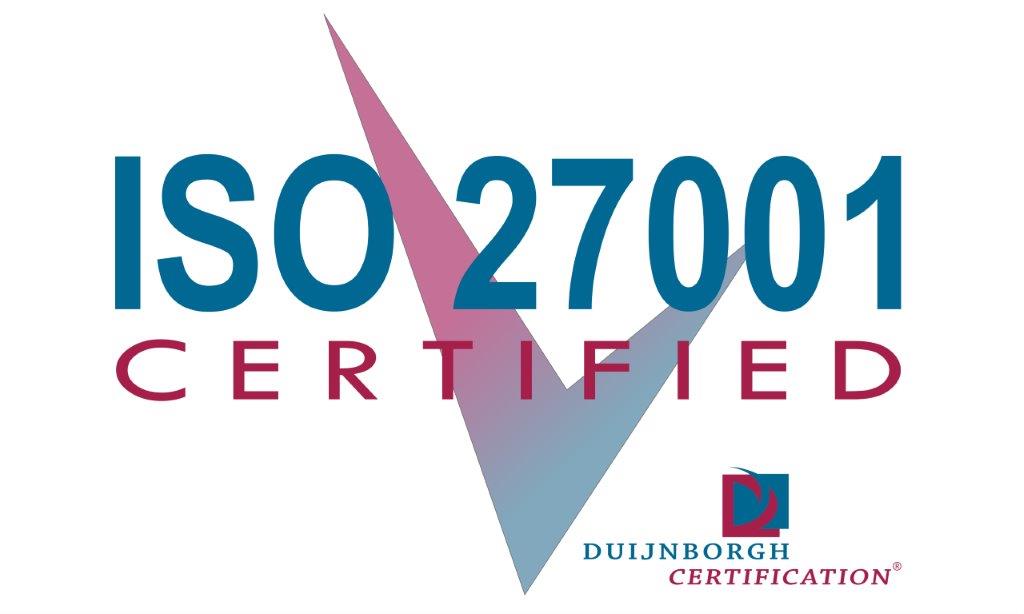 ISO27001 Certified - Duijnborgh Certification