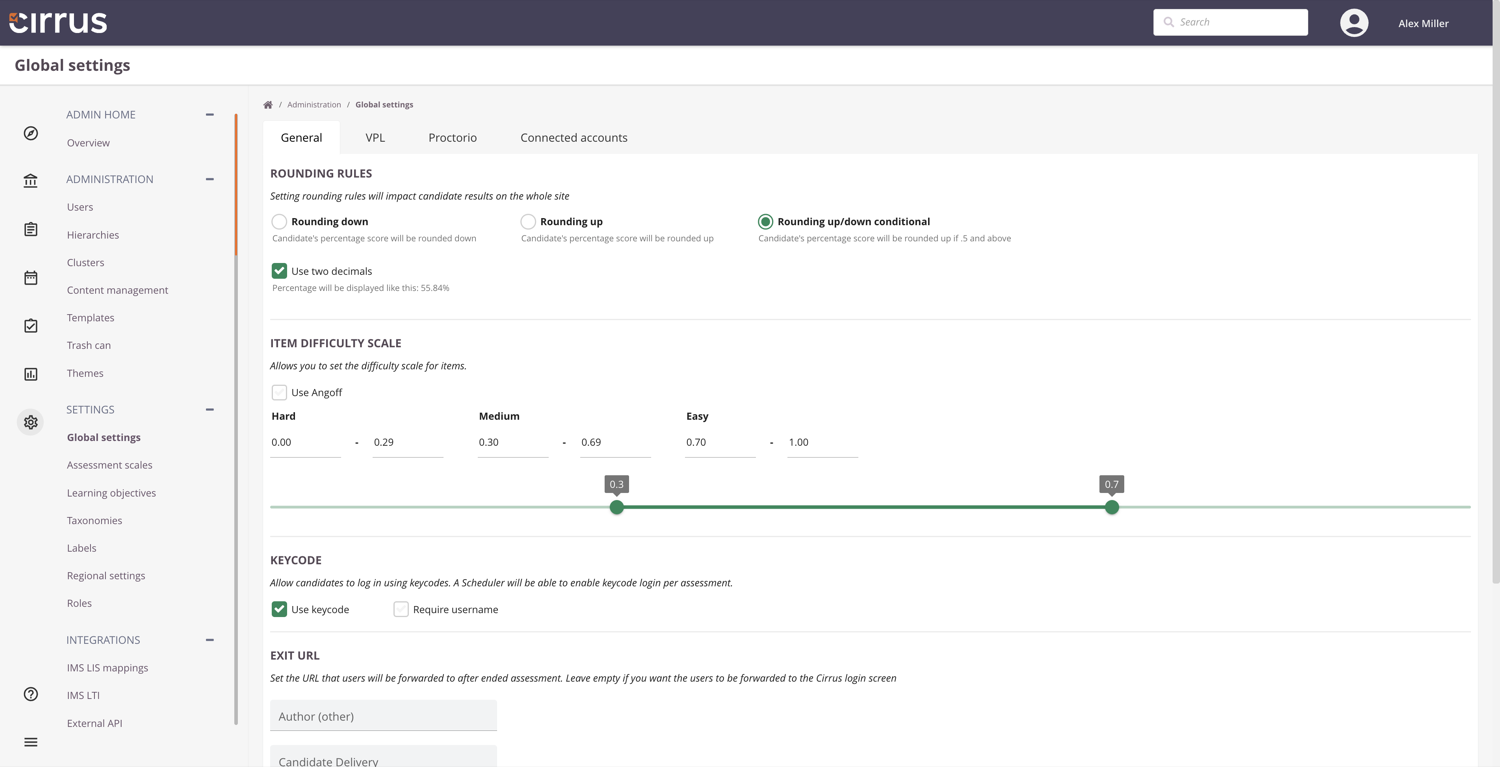 Item ID prefix setting on a collection