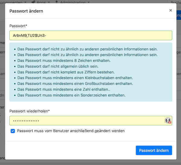 Passwort ändern