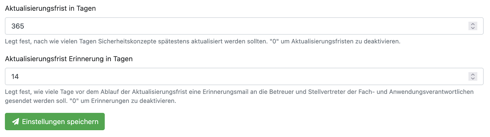 E-Mail-Benachrichtigungen