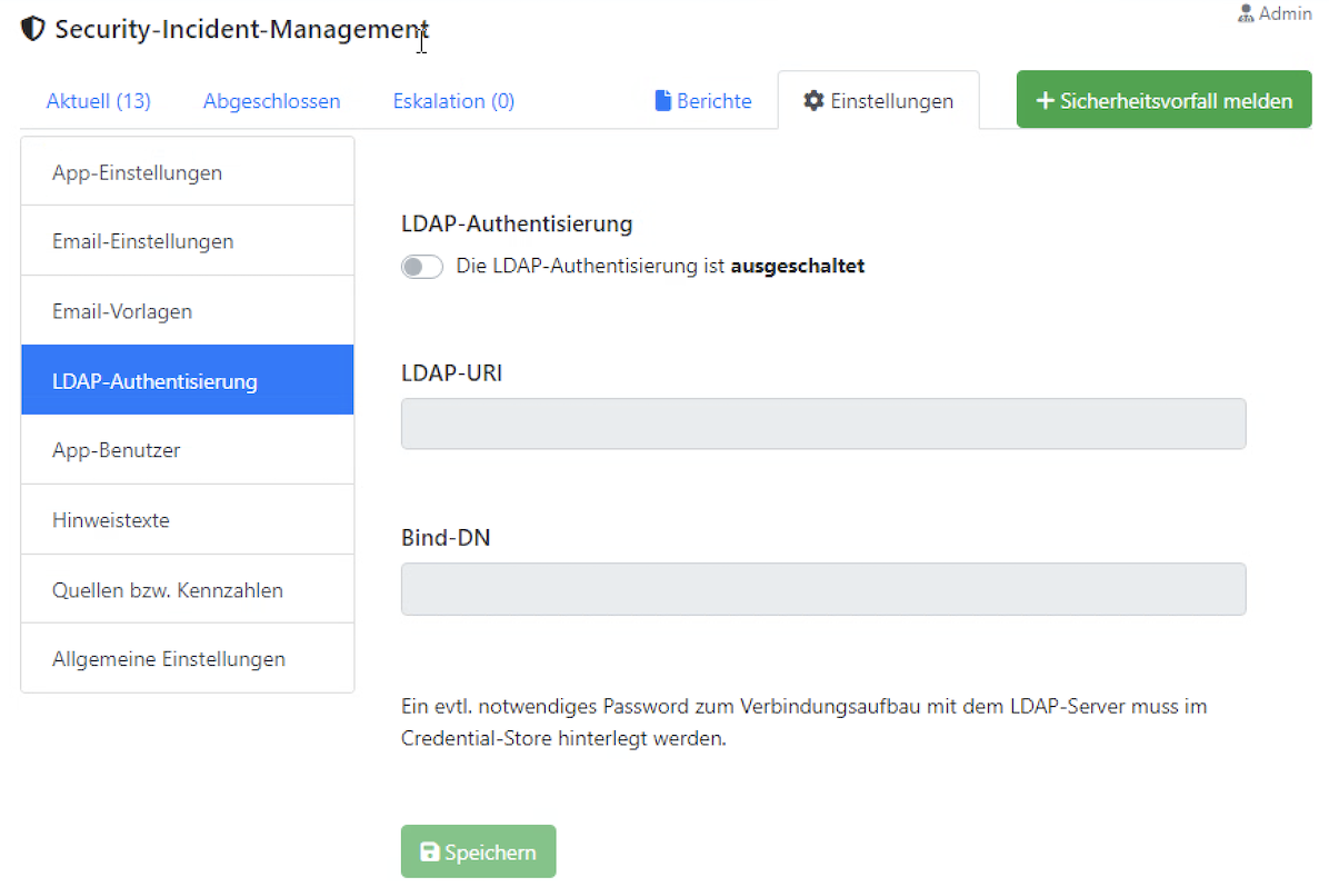 LDAP Einstellungen