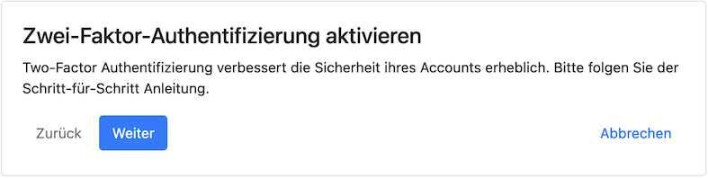 zwei-faktorauthentifizierung
