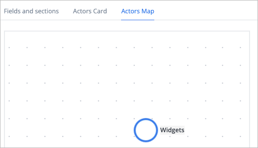 Actors map tab