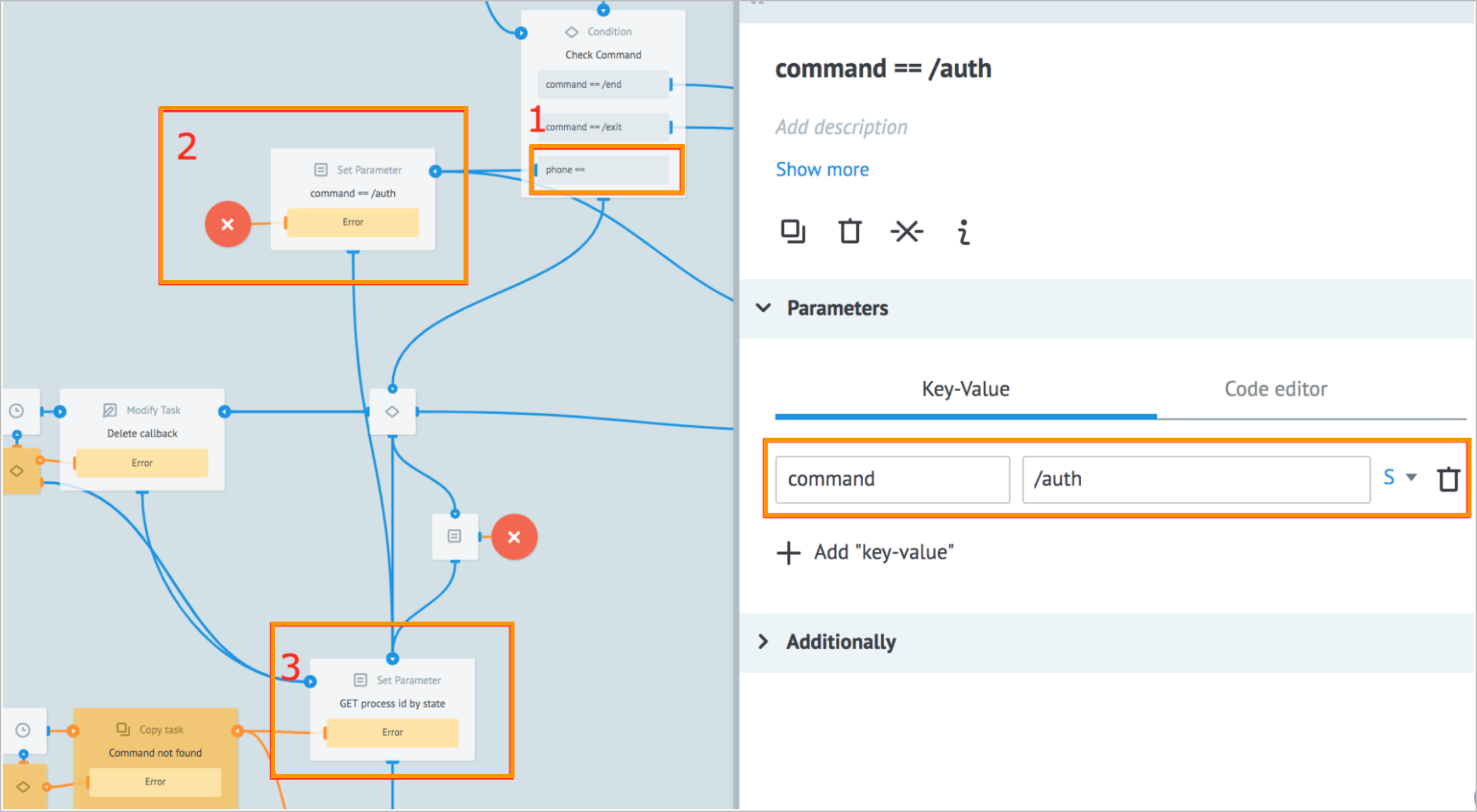 Check Command node