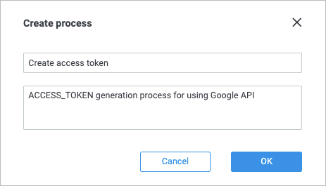 Create acc token process