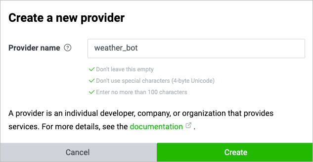 Create weather bot dialog1