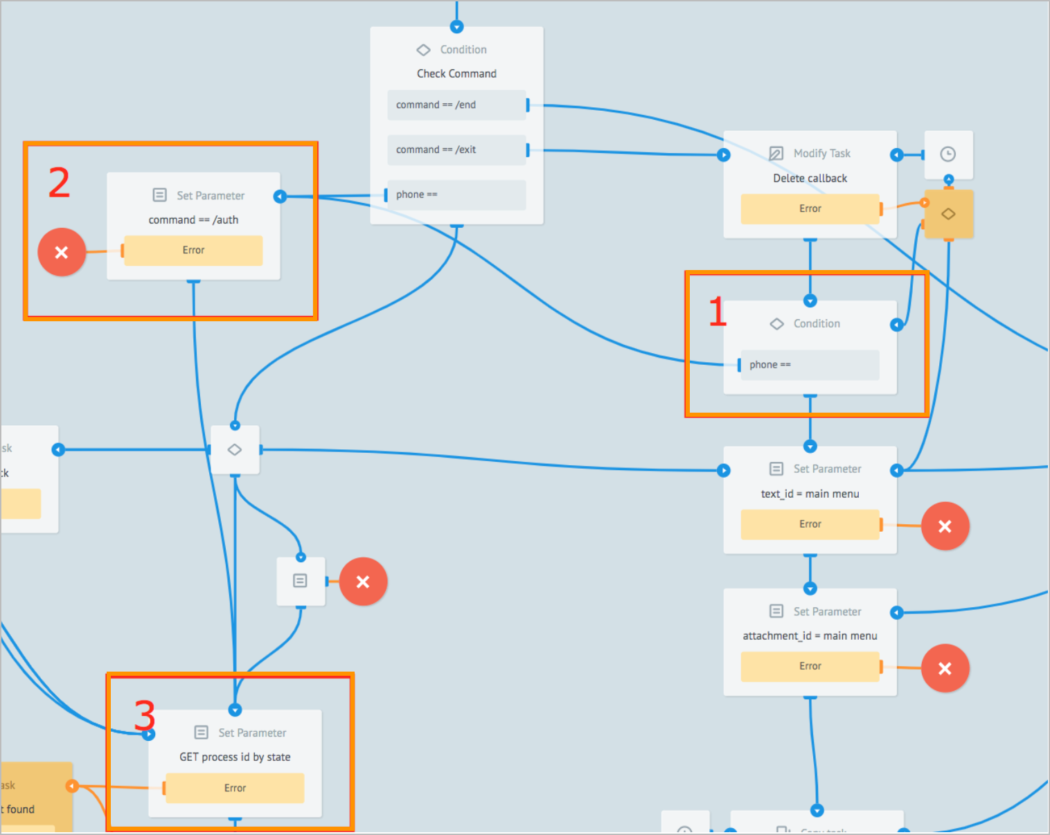 Delete callback node