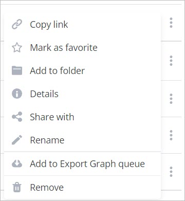 graph list menu