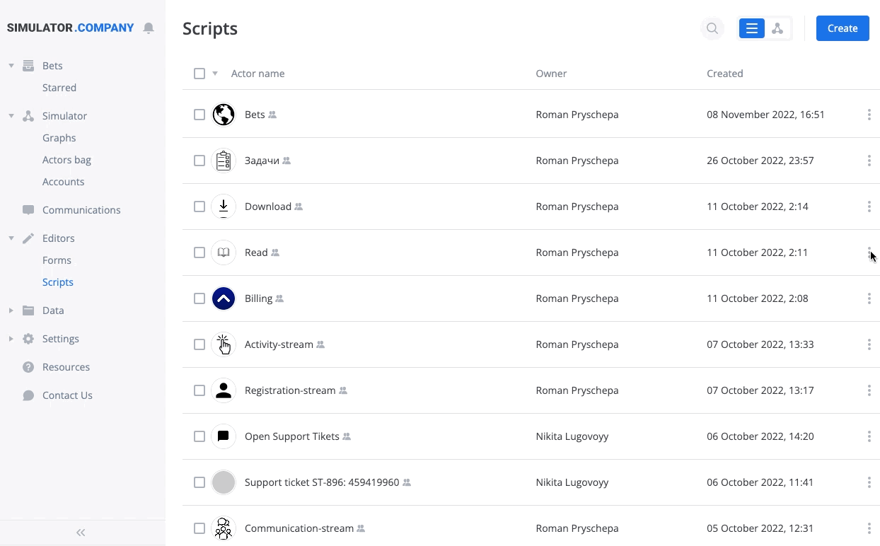 scripts sharing from the cog menu.gif
