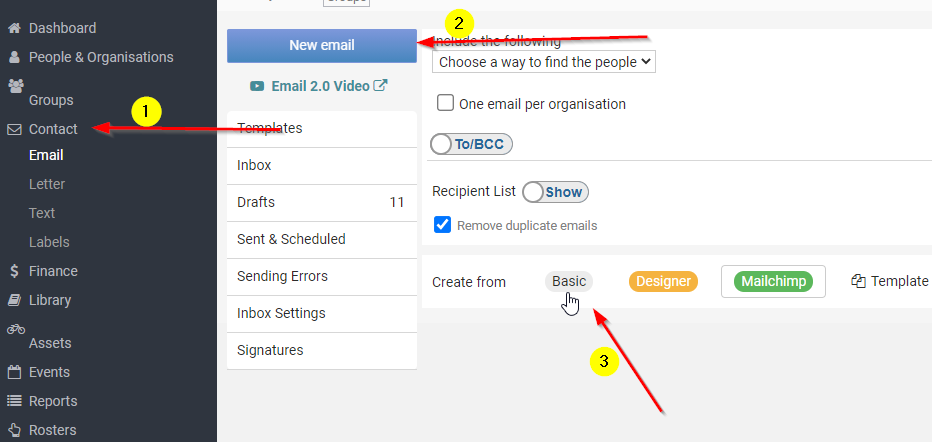 Using Mailchimp Templates as Email Designs