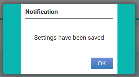 Login details saved