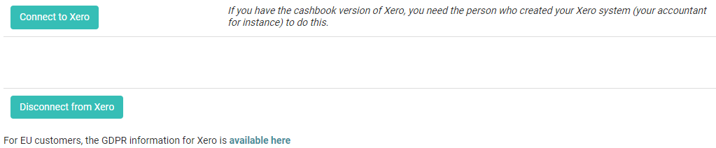 How to connect to Xero