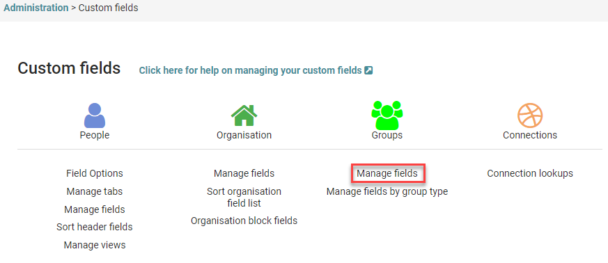 Group Custom Fields