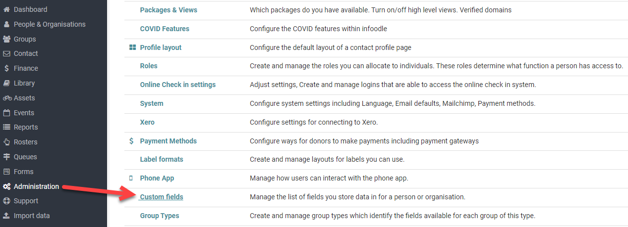 Group Custom Fields