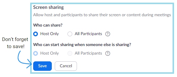 Screen Sharing