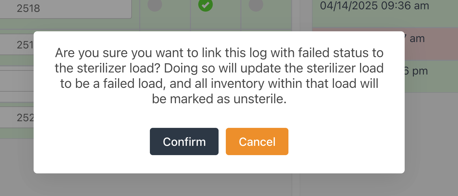Sterilizer Interface Log Linking