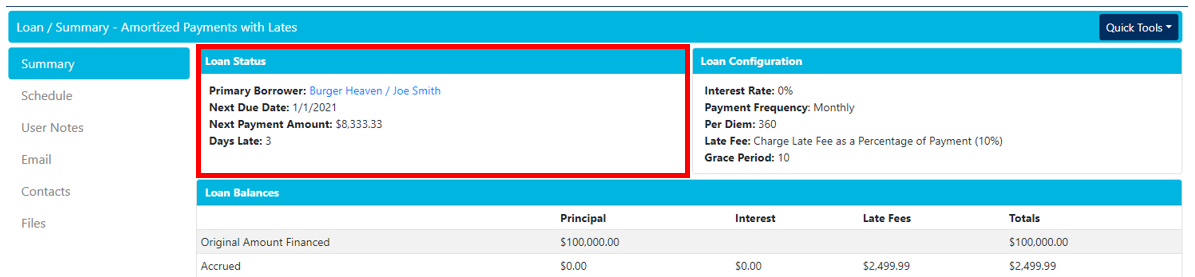 Loan Loan Status Loan Management 3166