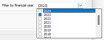 Filter By Financial Year