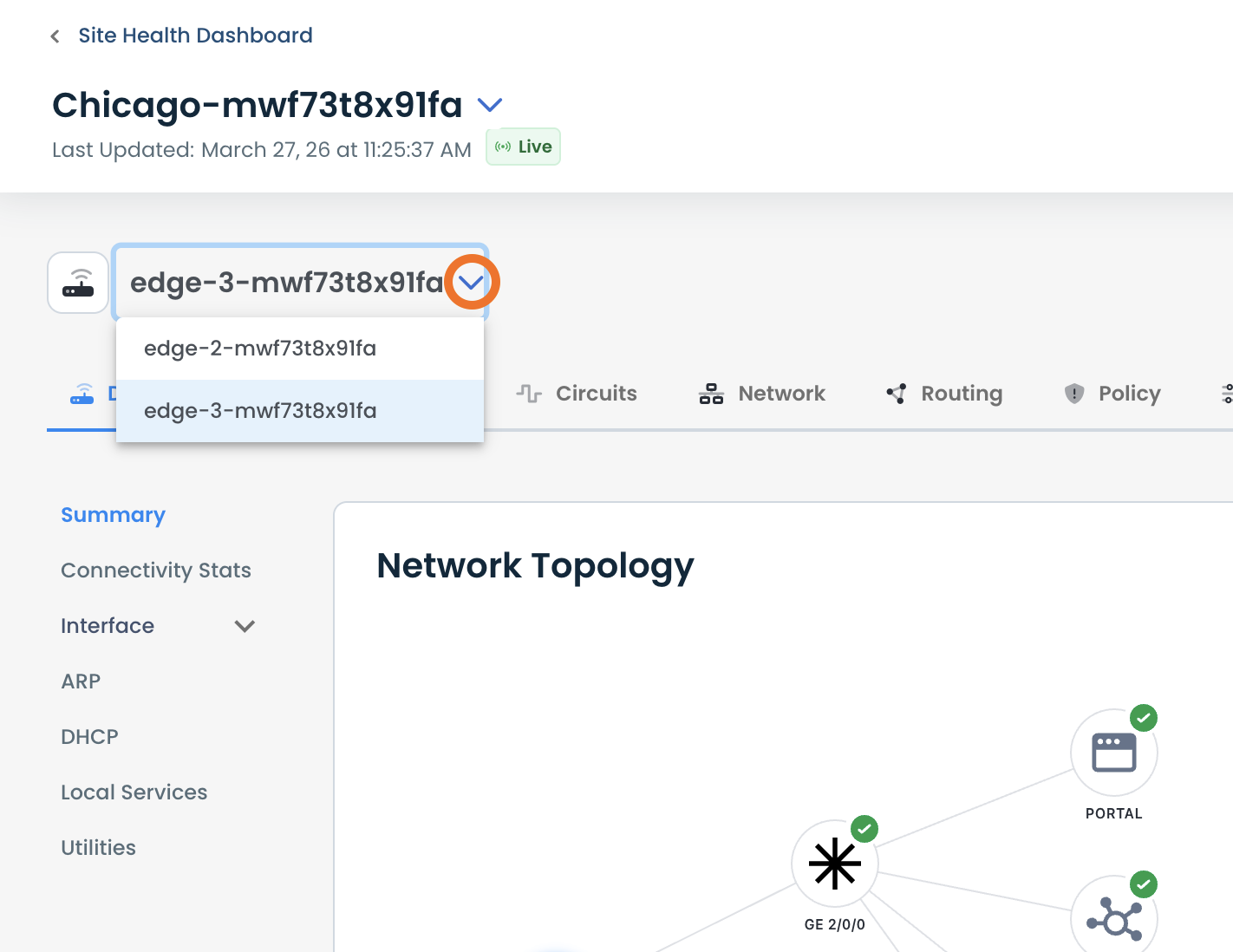 Edge Monitoring Dashboard