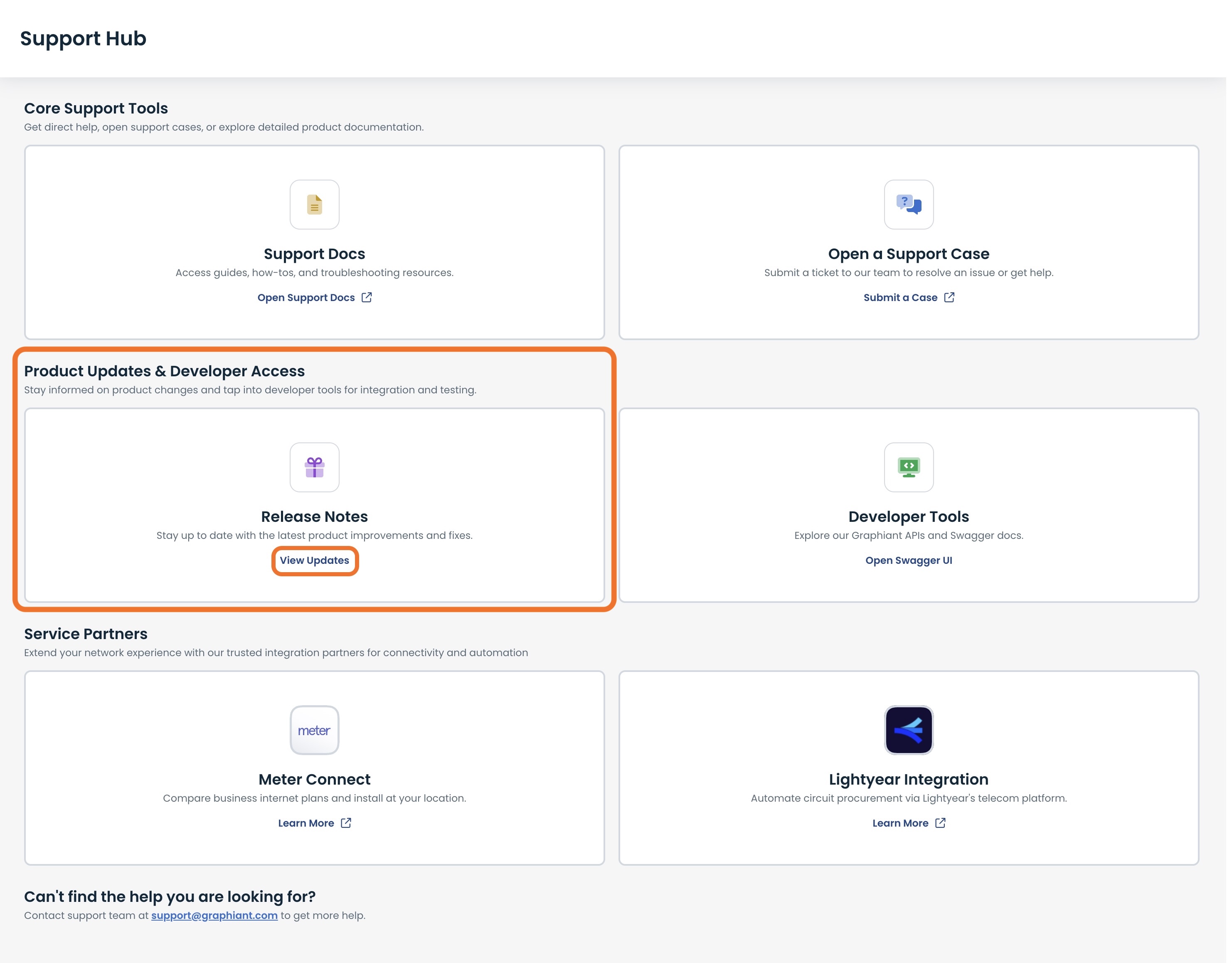Release Notes in the Graphiant Portal