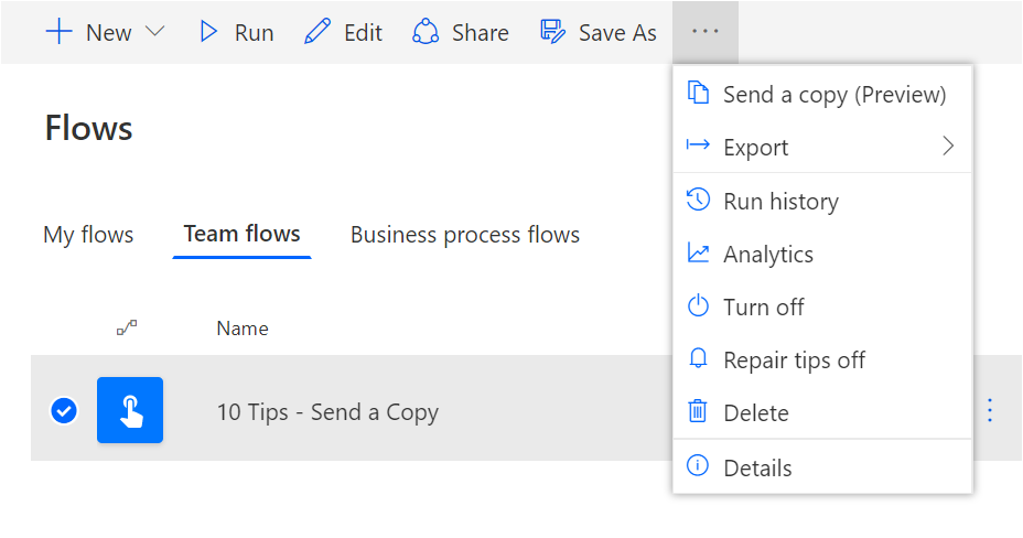 Sharing Microsoft Flow Using Send a Copy |Serverless Notes