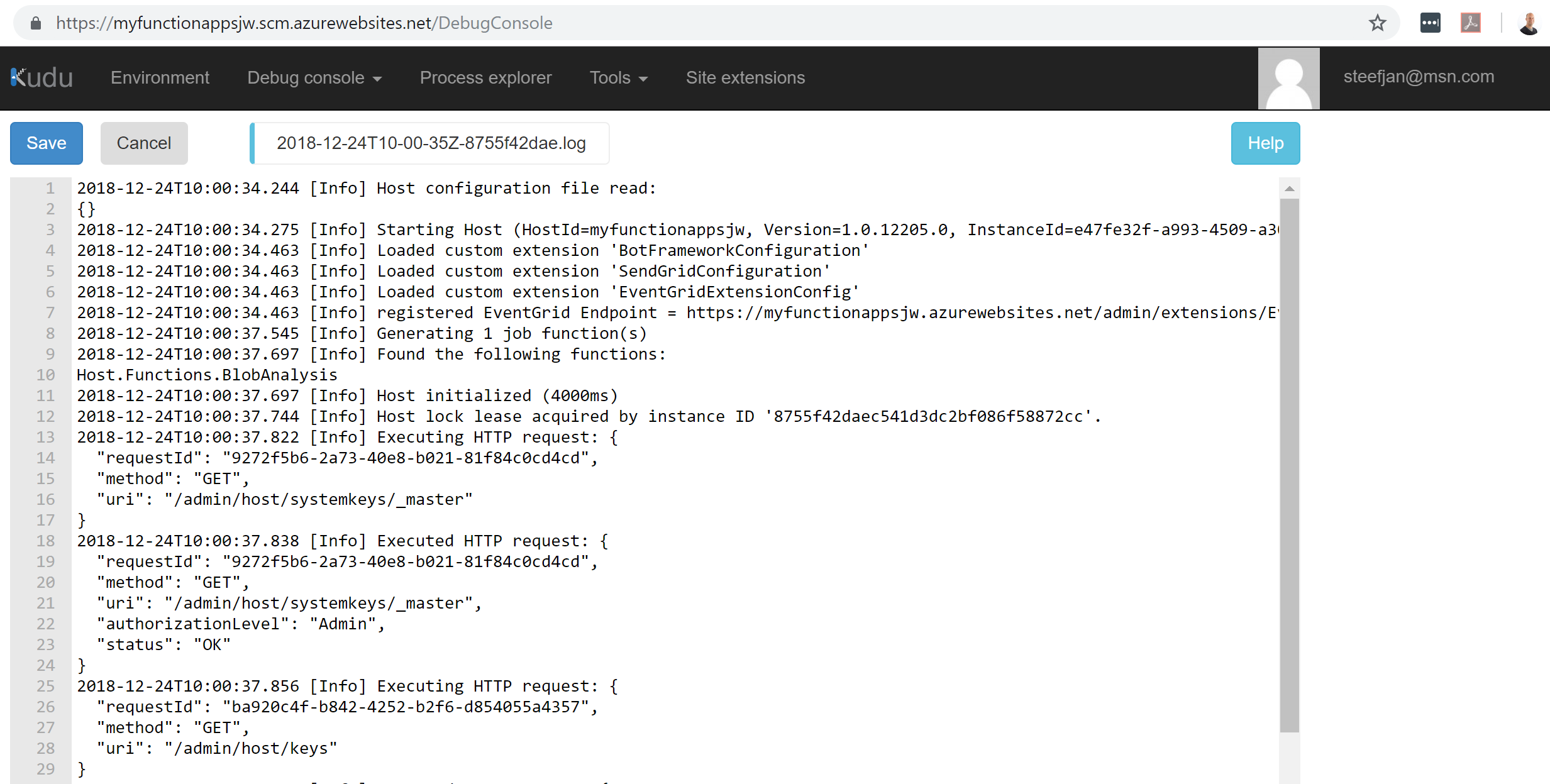 Tip 12 - Analyse and troubleshooting Azure Functions with KUDU - Picture 2.png