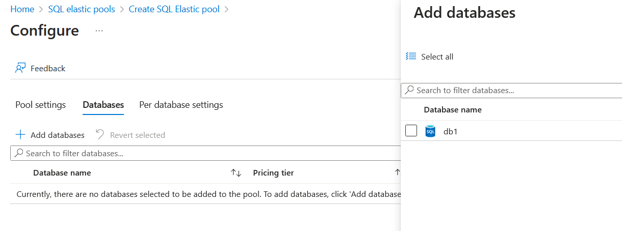 Azure SQL Database Optimize costs using Elastic Pools -4