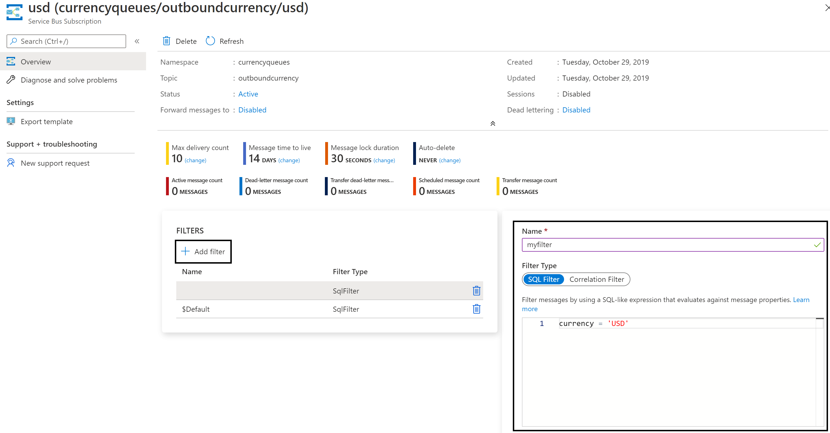 Publish-Subscribe pattern with Azure Service Bus