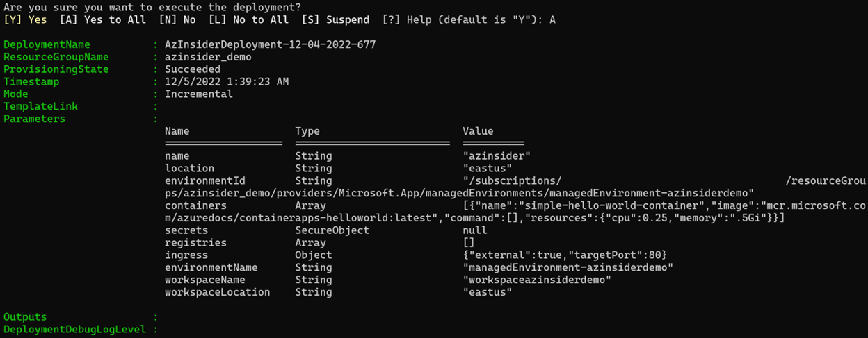 Deploy Azure Container Apps using Bicep