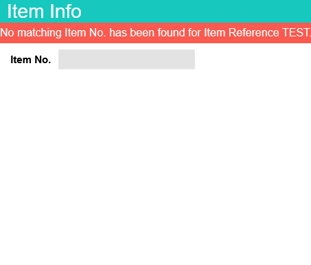 Displaying errors in portal