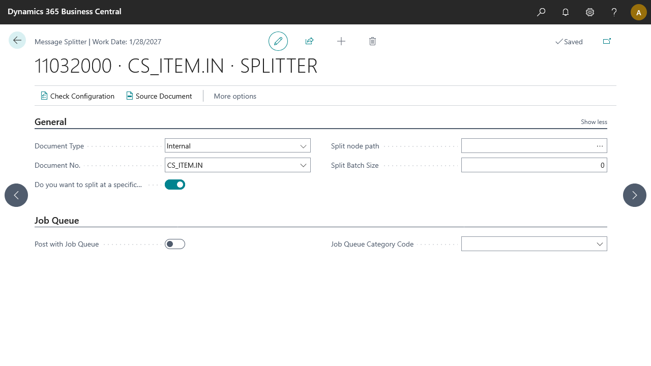Splitter Setup
