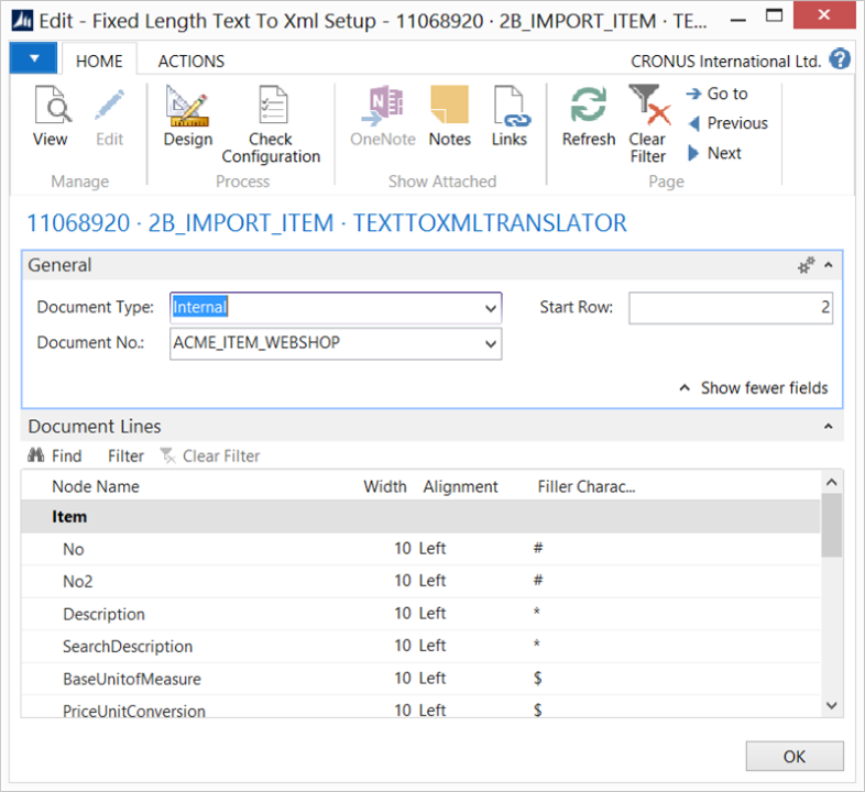 Text to XML Translator Setup