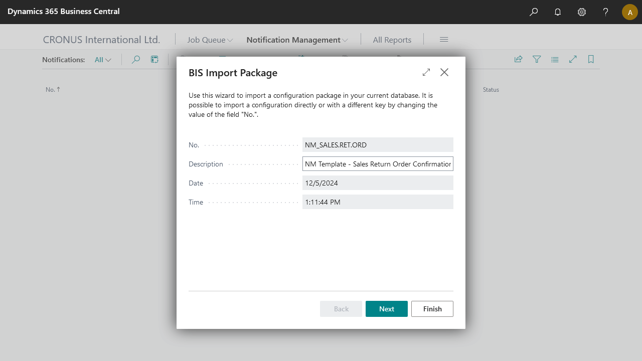 RO Import