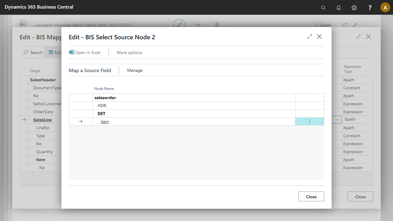 Source node selection