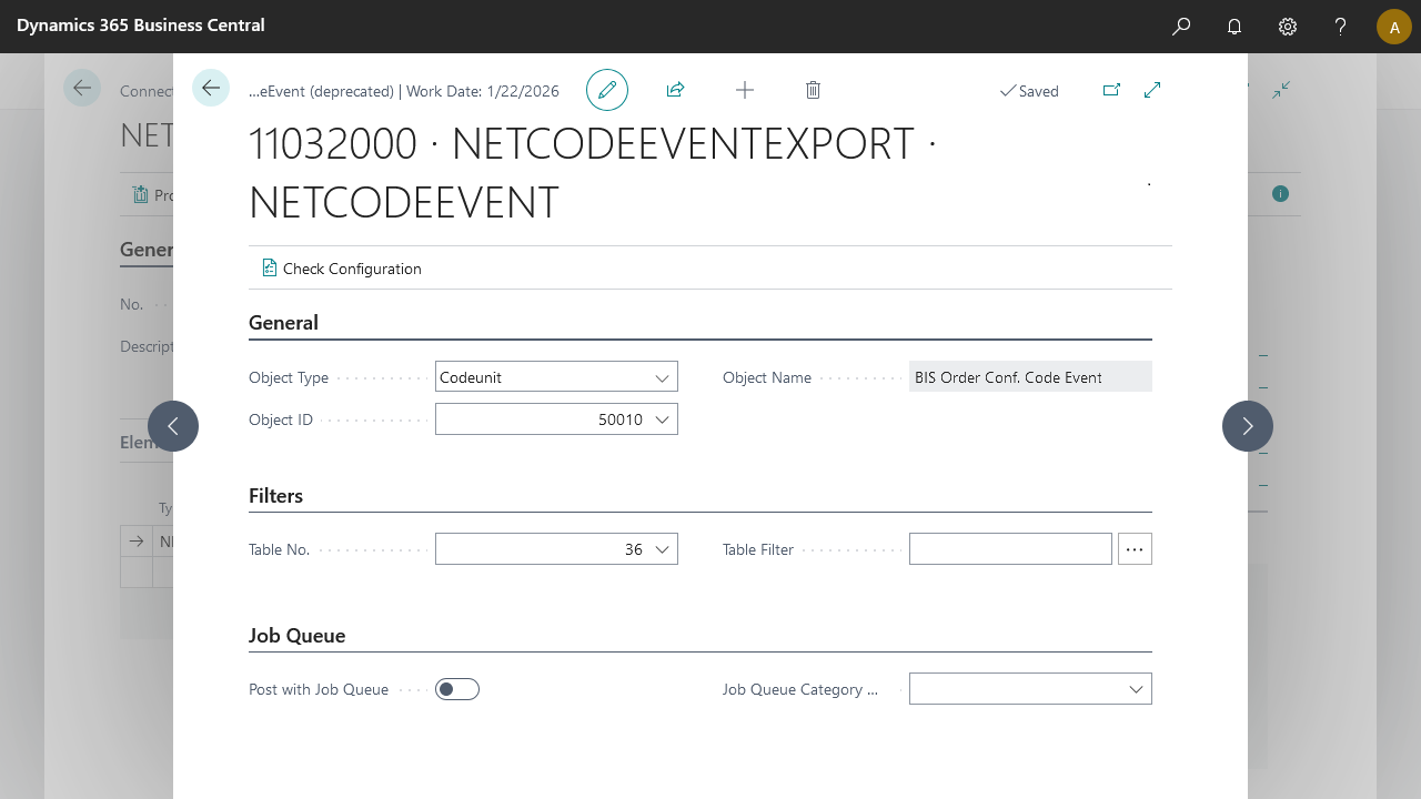 NETCode Event Setup