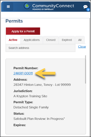 Copy an Existing Permit or Planning Application