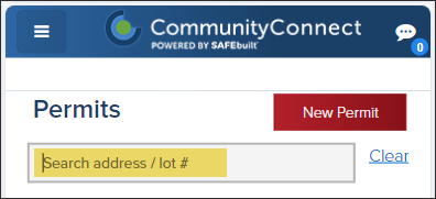 CommunityConnect Mobile, Weintraub, Permit Search.png