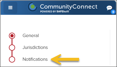 CommunityConnect, Mobile, My Profile, Notifications