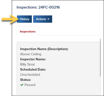 CommunityConnect, Permits, Inspections, History Button.png