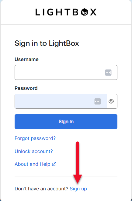 LightBox Login