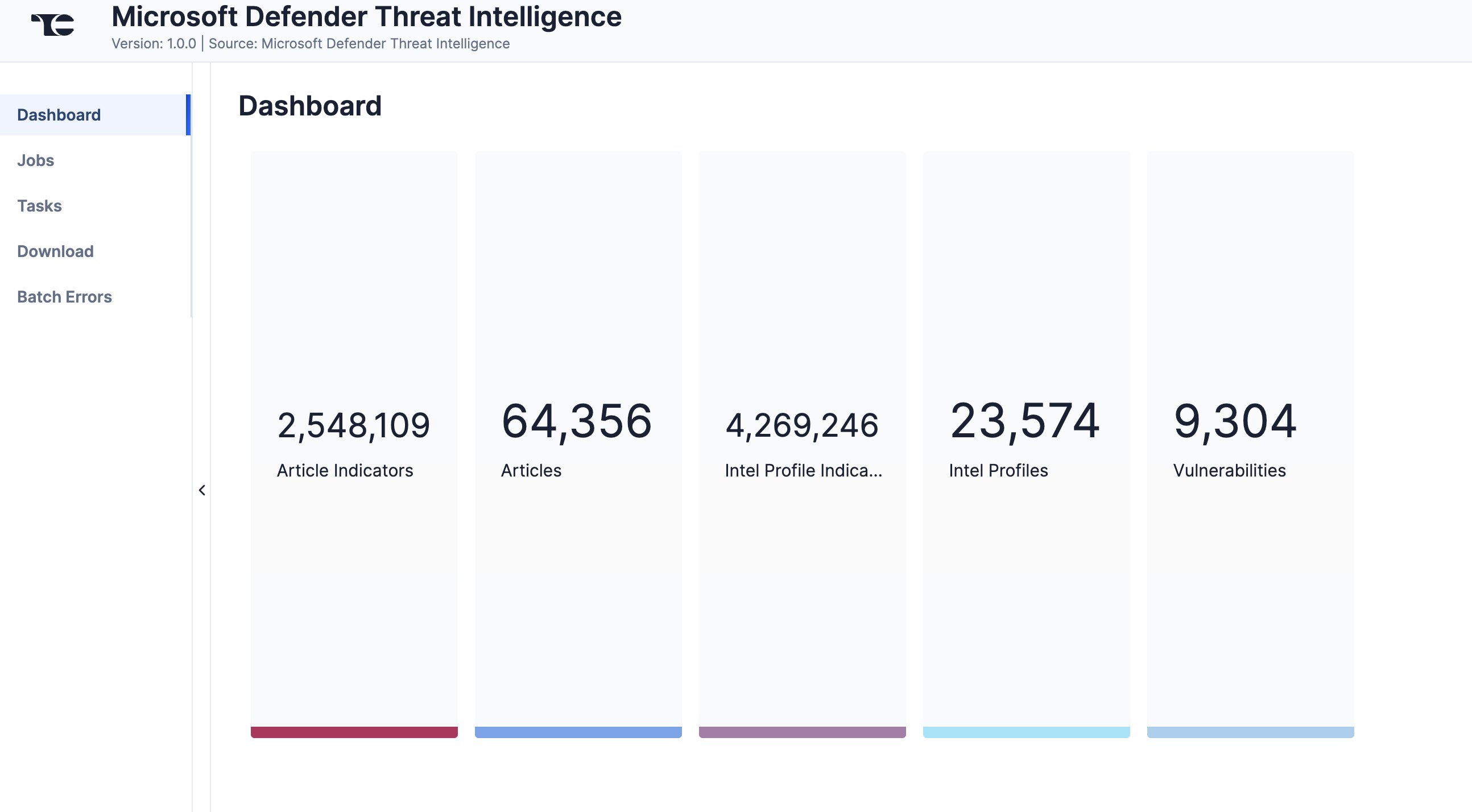Figure 1_Microsoft Defender Threat Intelligence Integration User Guide_Software Version 1.0.0