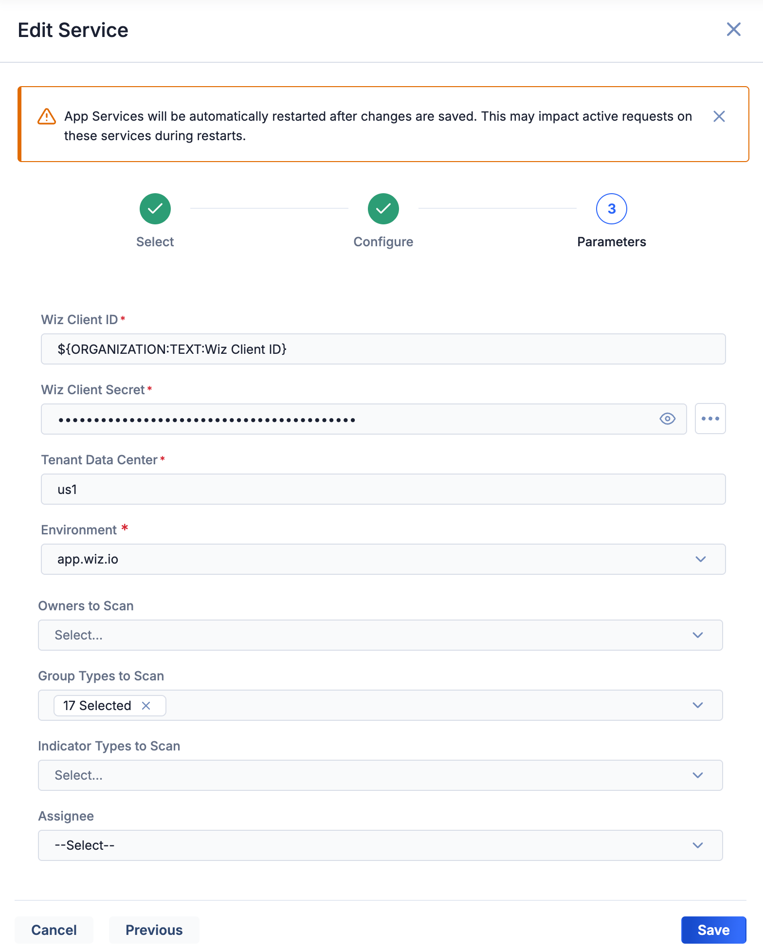 Figure 1_Wiz Cloud Security Intelligence Engine Integration User Guide_Software Version 1.0.1