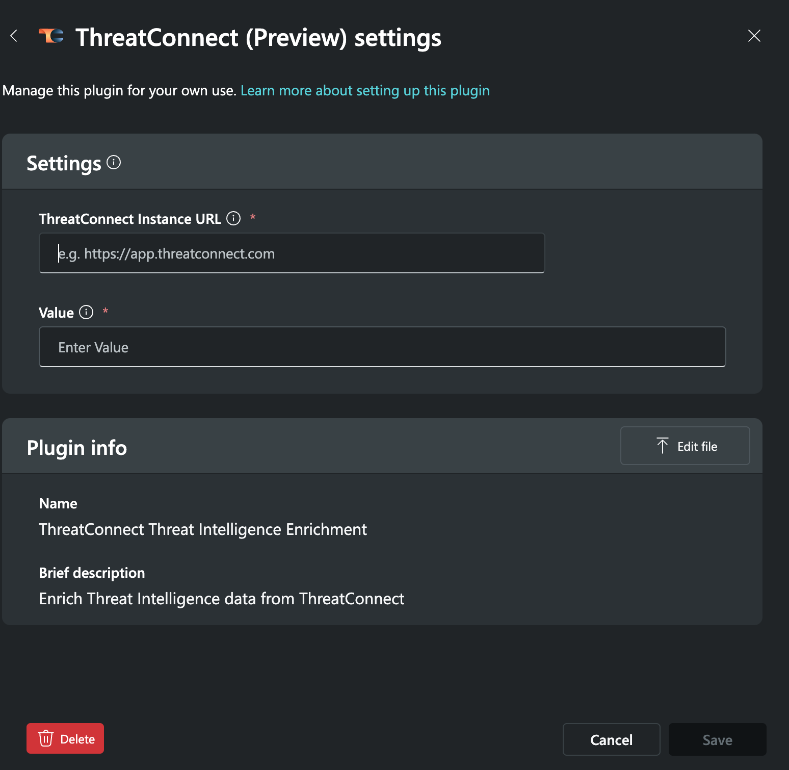 Figure 2_ThreatConnect Threat Intelligence Enrichment API Plugin for Microsoft Security Copilot User Guide_Software Version 1.0