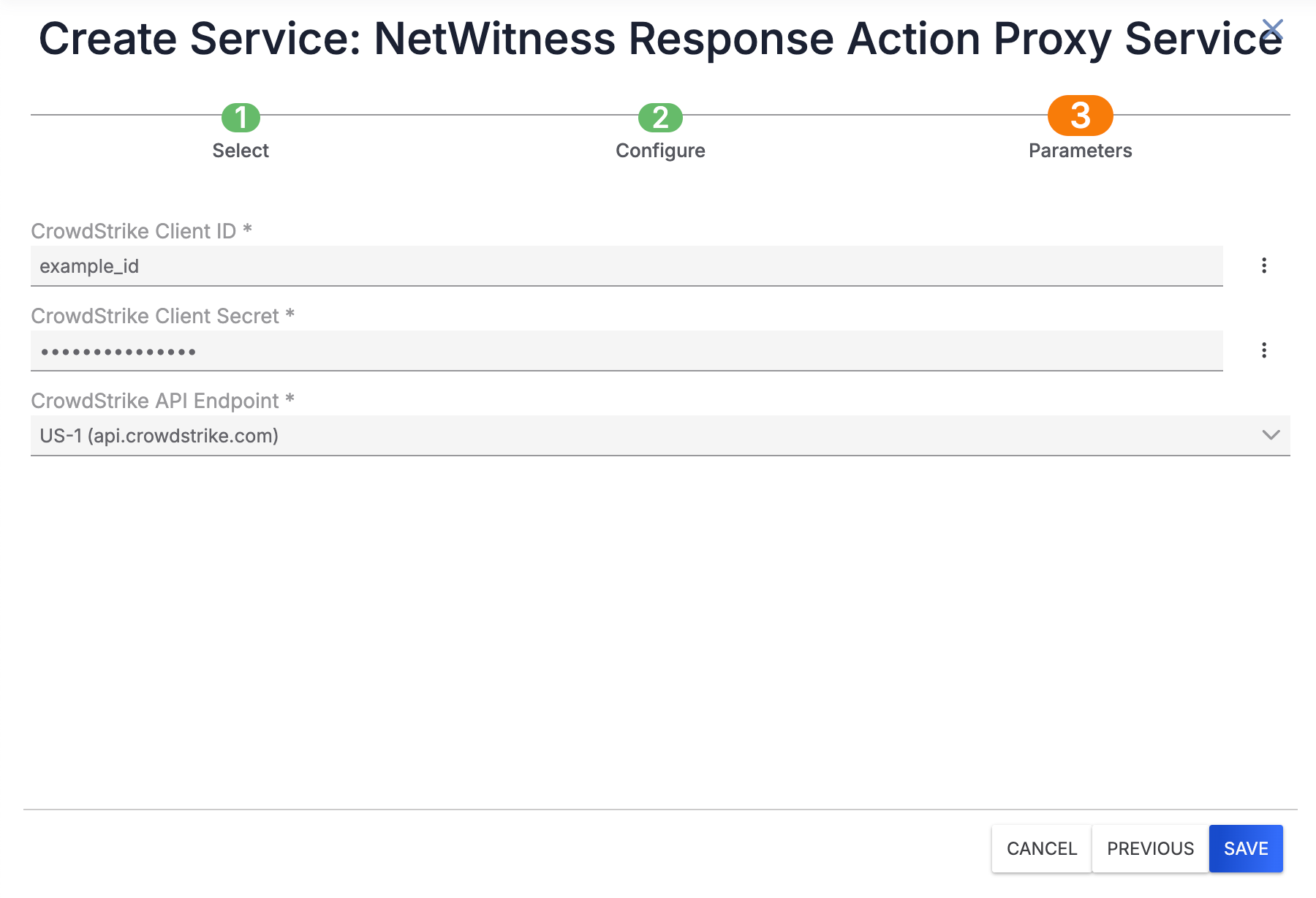 Figure 3_NetWitness Response Action Proxy With CrowdStrike Falcon Insight User Guide_Software Version 1.0_02