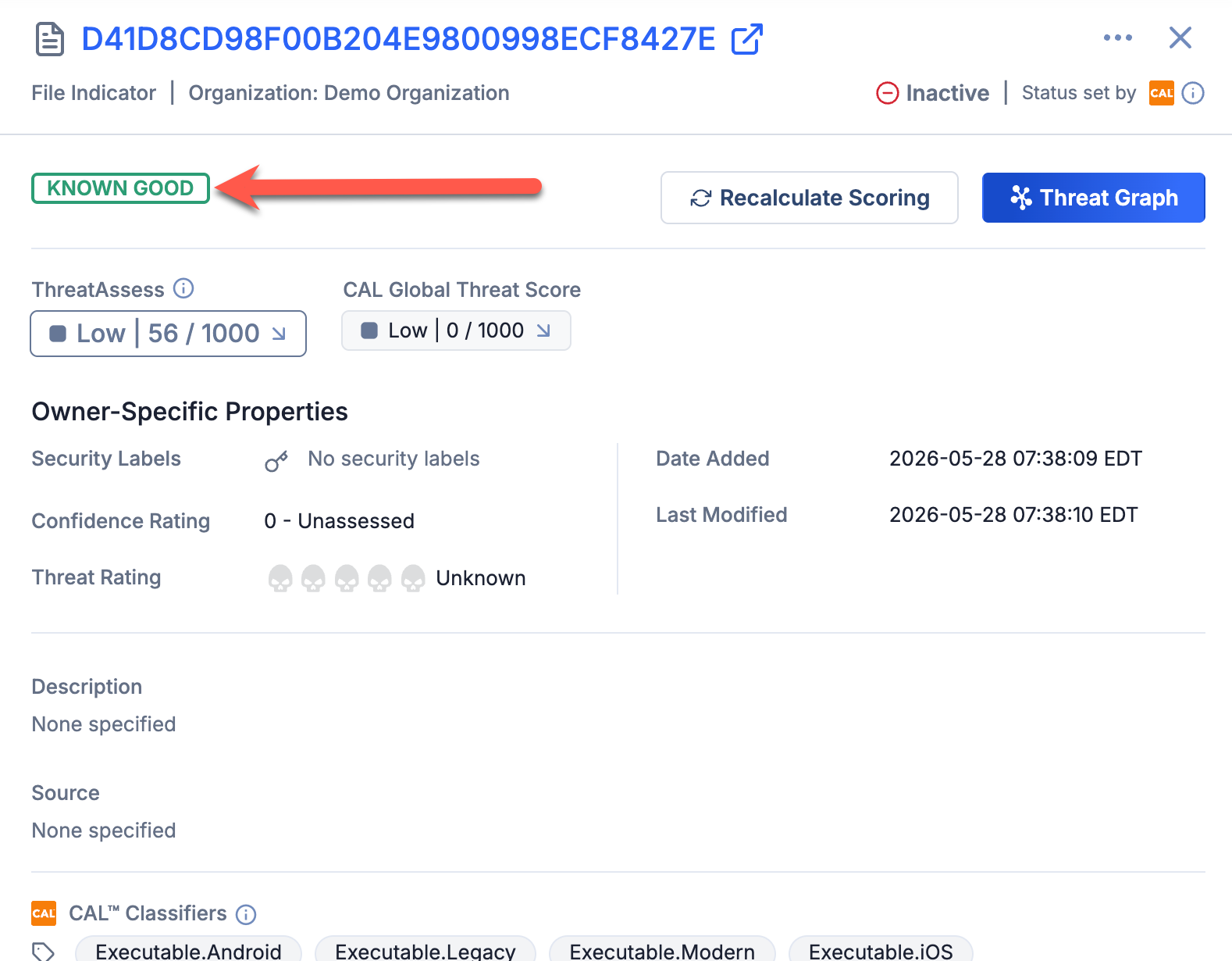 Figure 4_CAL Safelist and Known Good Indicators_8.0.0