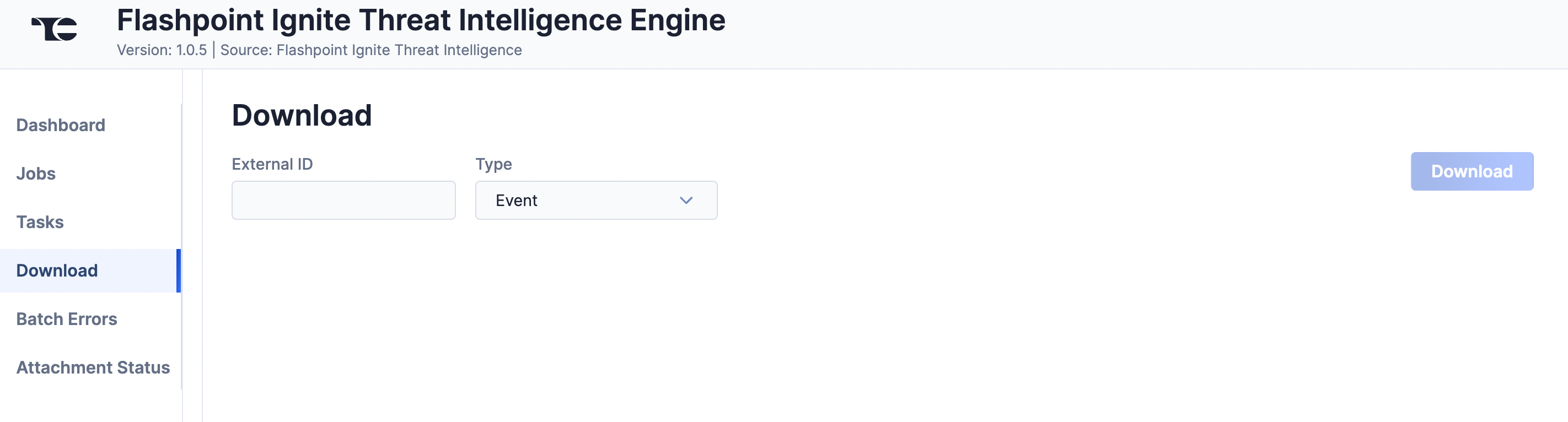 Figure 5_Flashpoint Ignite Threat Intelligence Engine Integration User Guide_Software Version 1.0.5