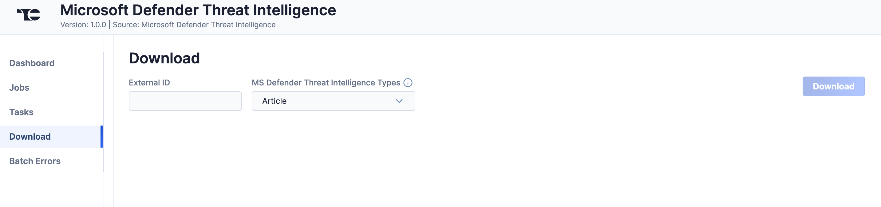 Figure 5_Microsoft Defender Threat Intelligence Integration User Guide_Software Version 1.0.0
