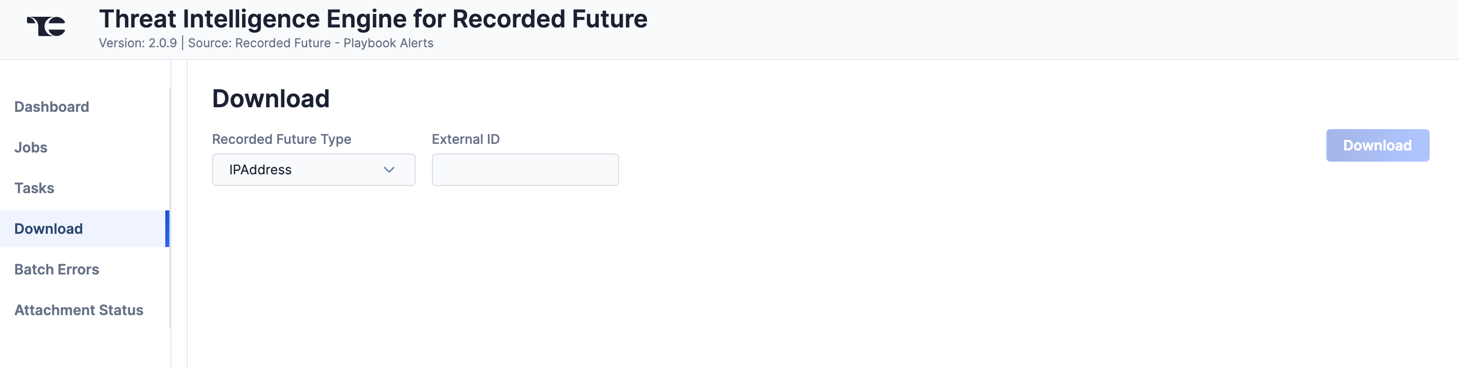 Figure 5_Threat Intelligence Engine for Recorded Future Integration User Guide_Software Version 2.0.9